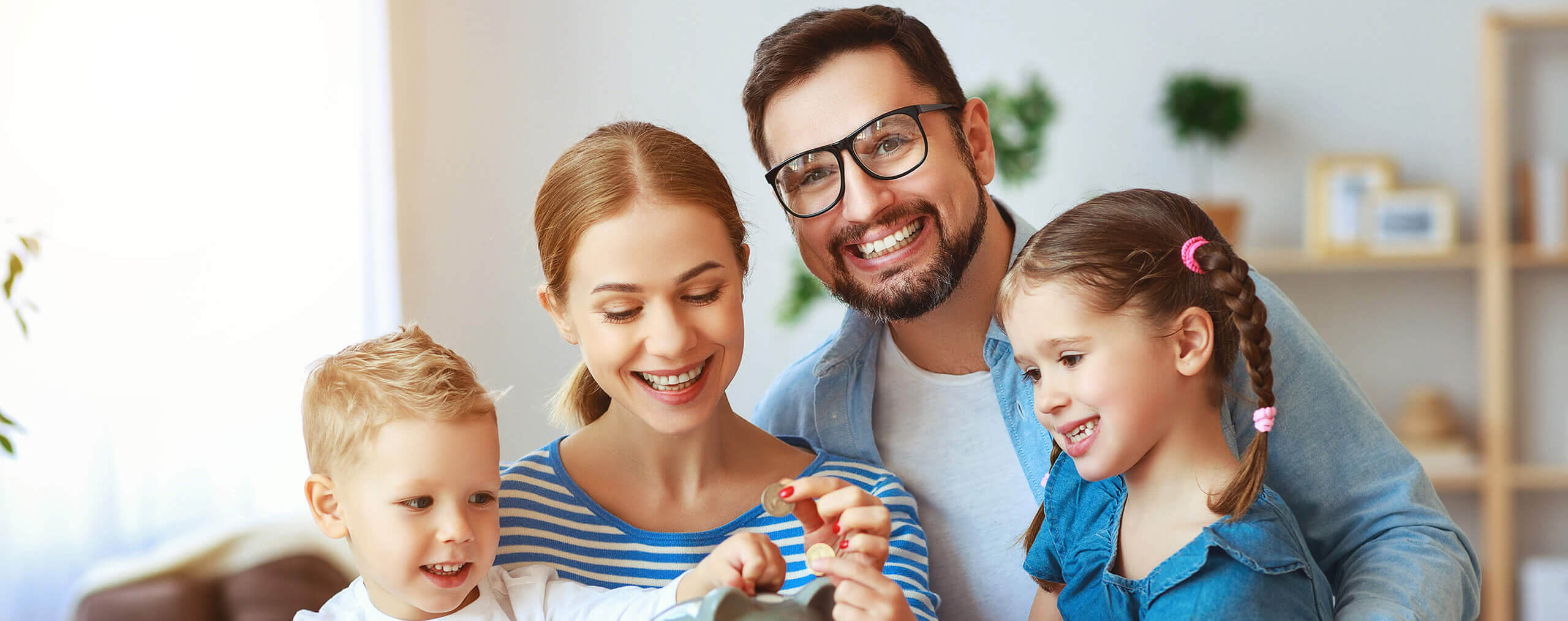 Bild einer glücklichen Familie