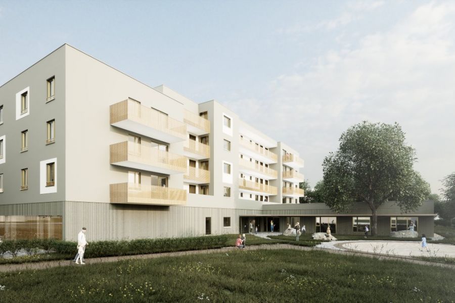 Bild eines gewobau Wohngebäudes